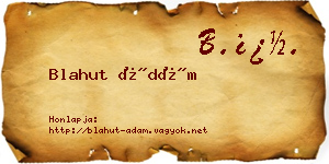 Blahut Ádám névjegykártya